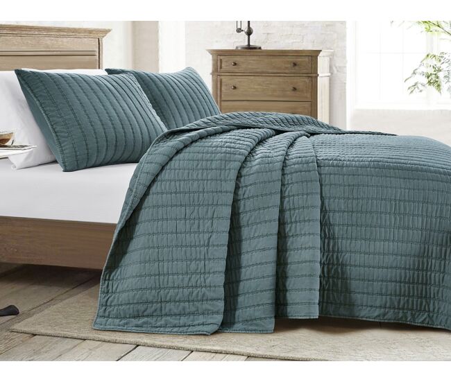 Colcha algodón vicenza cama 135cm color gris