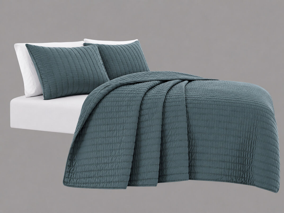 Colcha algodón vicenza cama 150cm color gris
