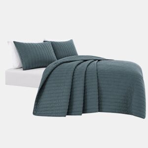 Colcha de algodão VICENZA para cama de 150cm cinza