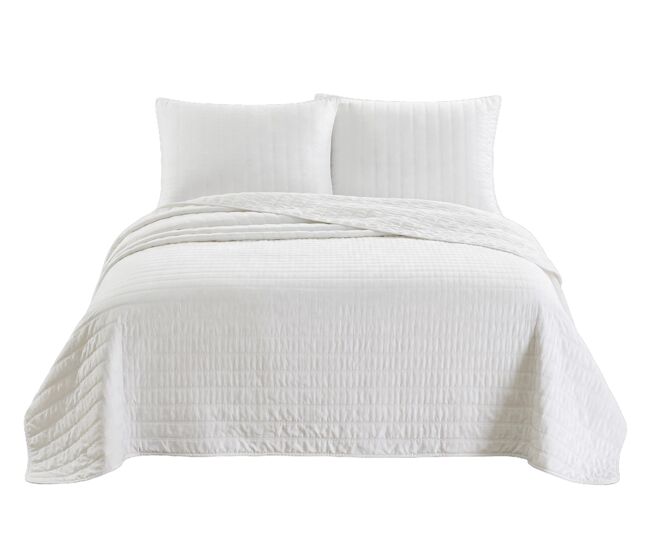 Colcha algodón vicenza cama 90cm color blanco