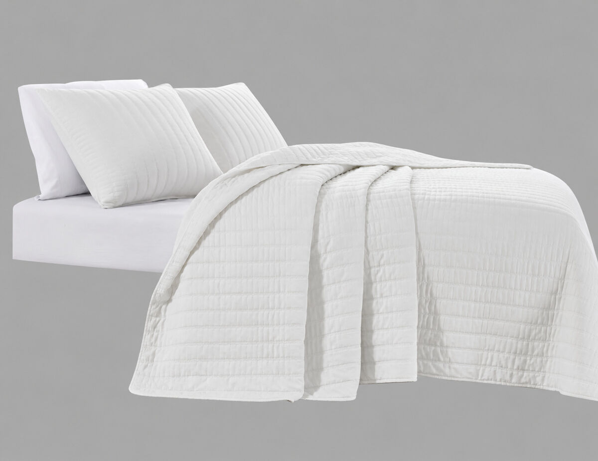 Colcha algodón vicenza cama 135cm color blanco