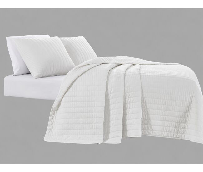 Colcha algodón vicenza cama 135cm color blanco