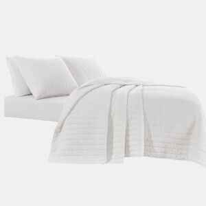 Colcha de algodão VICENZA para cama de 150cm branco