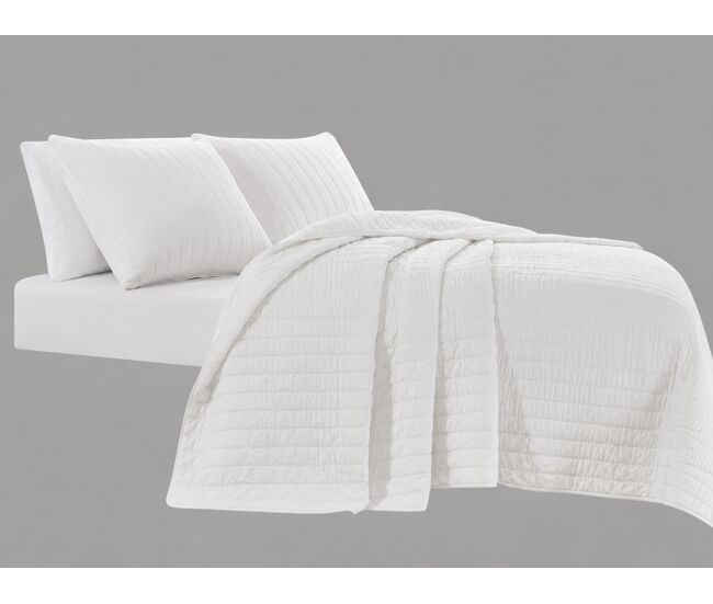 Colcha algodón vicenza cama 150cm color blanco