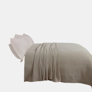 Colcha de algodão COTTON para cama de 90cm cru
