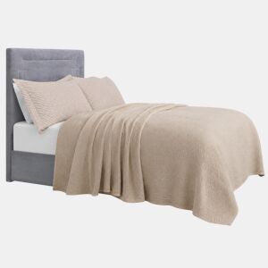 Colcha de algodão COTTON para cama de 150cm cru