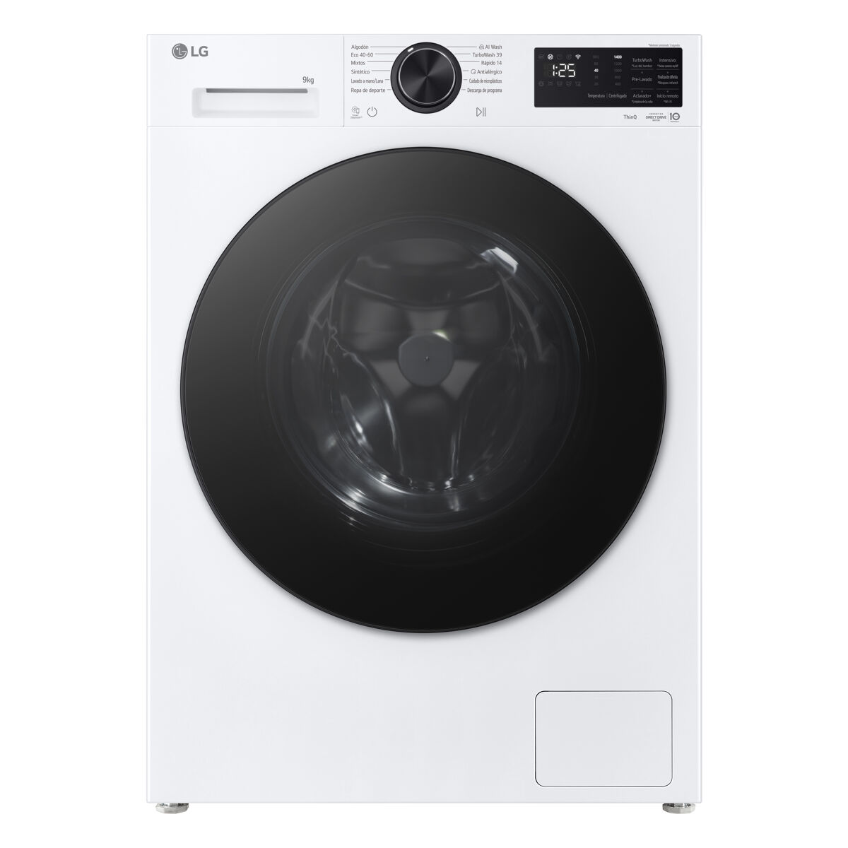 Lavadora frontal LG F2X50S9TLB 9 kilos 1200RPM