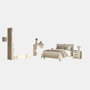 Quarto completo TORINO 160x200cm em bege