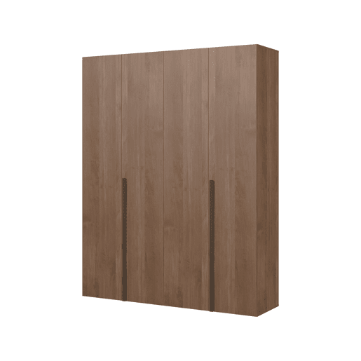 Conjunto completo de quarto TORINO 160x200cm em nogueira