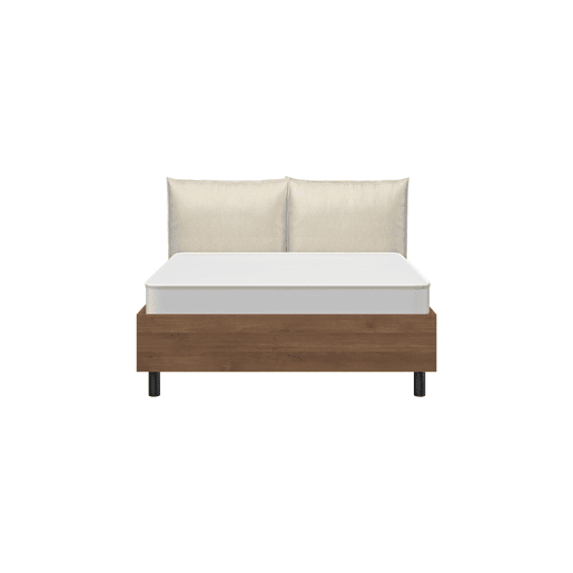 Conjunto completo de quarto TORINO 160x200cm em nogueira