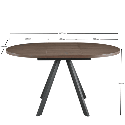 Mesa de cozinha extensÃvel SIRIO madeira Mesa de cozinha extensÃvel SIRIO madeira