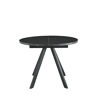 Mesa de cozinha extensível SIRIO preto