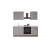 Cozinha com eletrodomésticos GILDA GOLA 210cm esquerda cinza claro