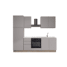 Cozinha com eletrodomésticos GILDA GOLA 255cm direita cinza claro