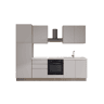 Cozinha com eletrodomésticos GILDA GOLA 270cm direita cinza claro