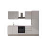 Cozinha com eletrodomésticos GILDA GOLA 270cm esquerda cinza claro