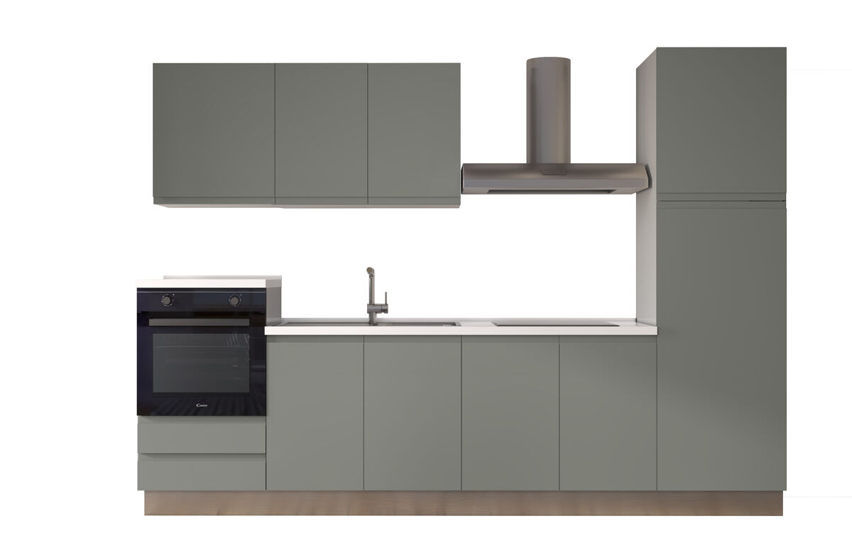 Cocina con electrodomésticos GILDA GOLA izquierda Verde
