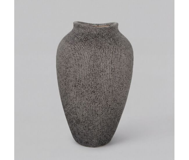 Jarrón de cerámica azore 30,5x19cm negro