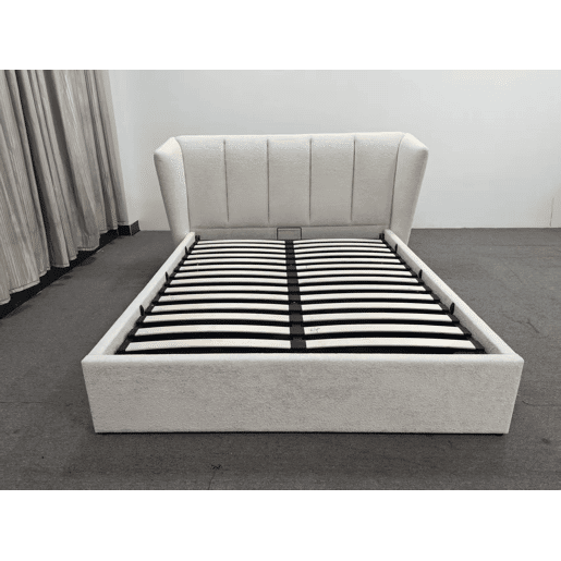 Cama DRAWERS com 4 gavetas 140x190cm bege