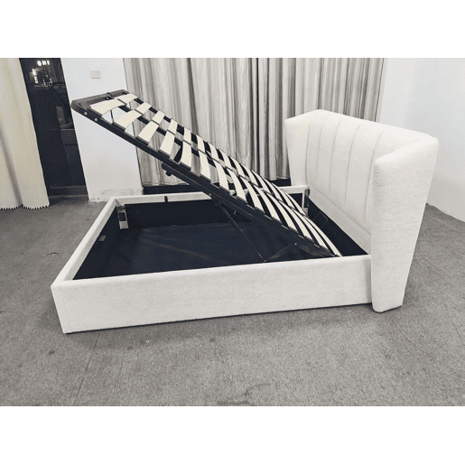 Cama DRAWERS com 4 gavetas 140x190cm bege