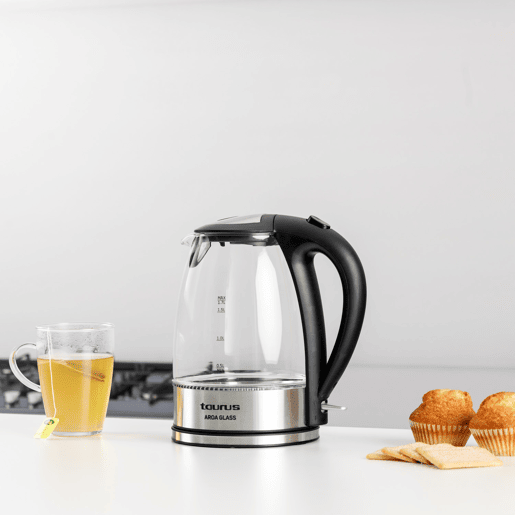 Jarro elétrico TAURUS AROA GLASS 1,7 litros 2200W