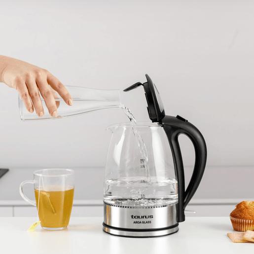 Jarro elétrico TAURUS AROA GLASS 1,7 litros 2200W