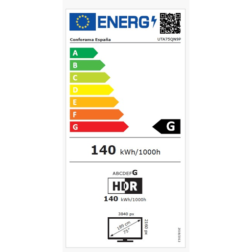 TV 75 polegadas FAR UTA75QN9P Smart TV QLED