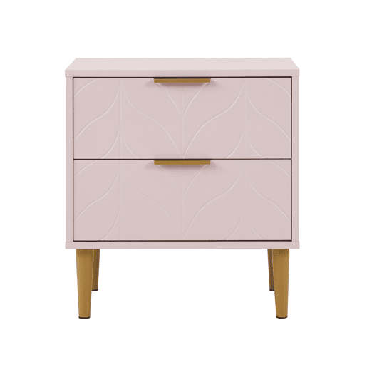 Mesa de cabeceira NORD cor rosa