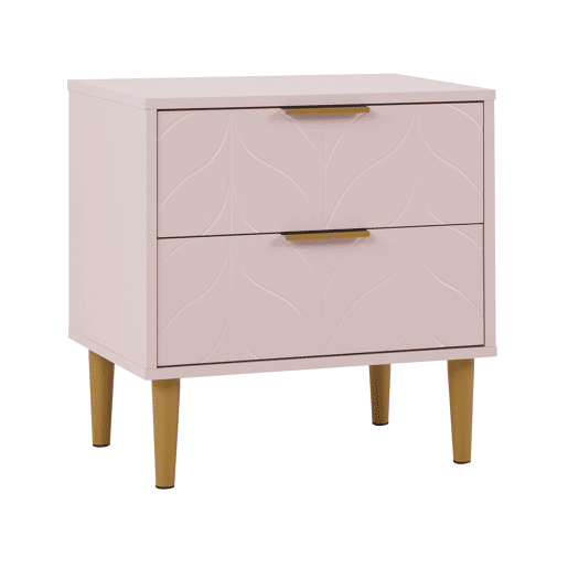 Mesa de cabeceira NORD cor rosa