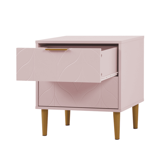 Mesa de cabeceira NORD cor rosa