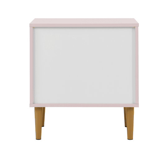 Mesa de cabeceira NORD cor rosa