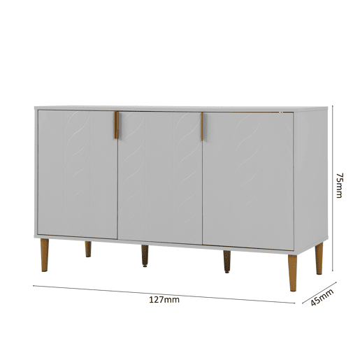 Aparador NORD com 3 portas cor cinza Aparador NORD com 3 portas cor cinza