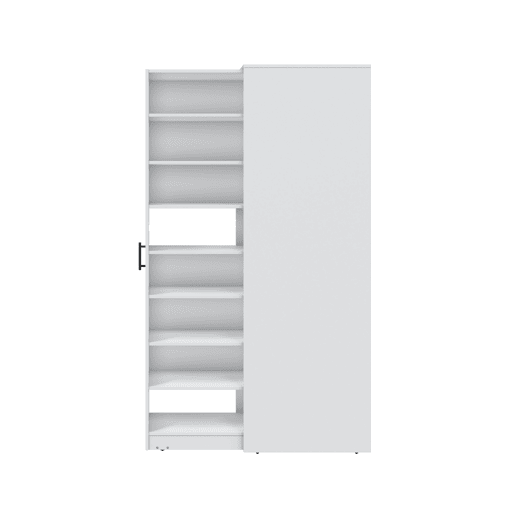 Sapateira retrátil DUALSTEP com 8 aberturas 37x183x60cm branca