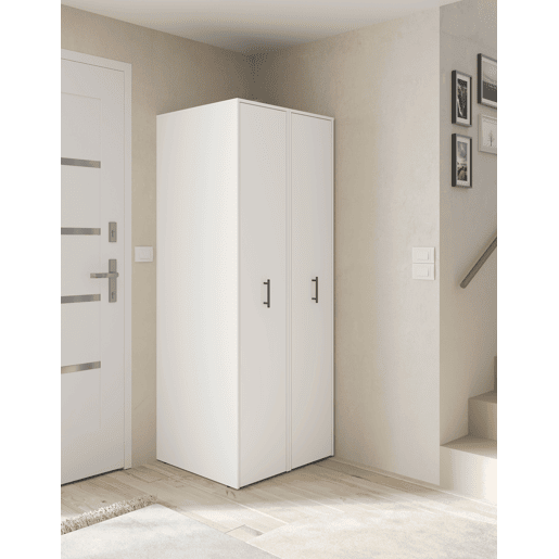 Sapateira retrátil DUALSTEP com 8 aberturas 37x183x60cm branca