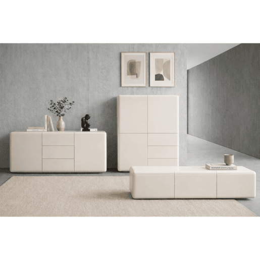 Aparador 2 portas HOLLOWAY bege Aparador 2 portas HOLLOWAY bege
