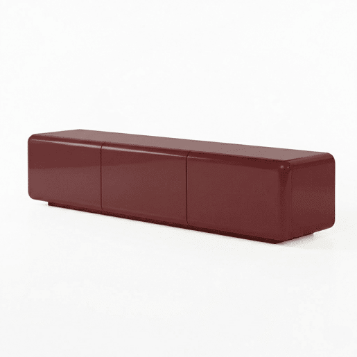 Móvel de TV HOLLOWAY 160cm bordeaux