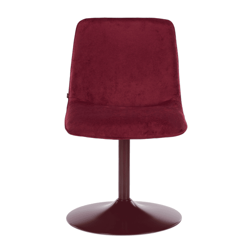 Conjunto de 2 cadeiras giratórias HOLLOWAY bordeaux