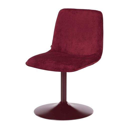 Conjunto de 2 cadeiras giratórias HOLLOWAY bordeaux