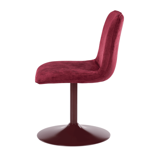 Conjunto de 2 cadeiras giratórias HOLLOWAY bordeaux