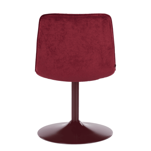 Conjunto de 2 cadeiras giratórias HOLLOWAY bordeaux