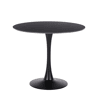 Mesa de jantar redonda HOLLOWAY preto