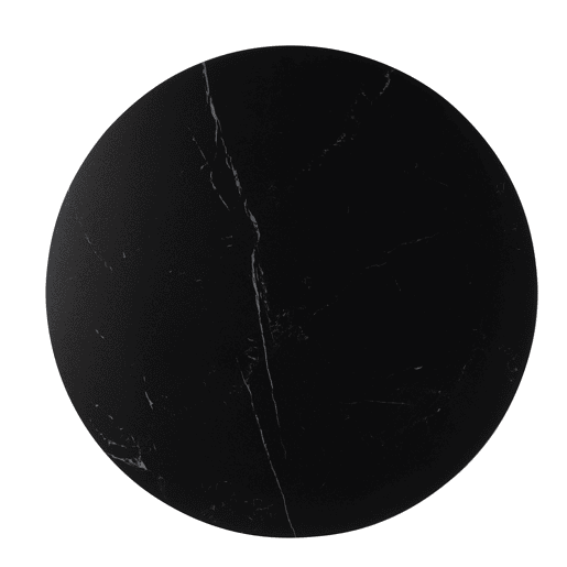 Mesa de jantar redonda HOLLOWAY preto
