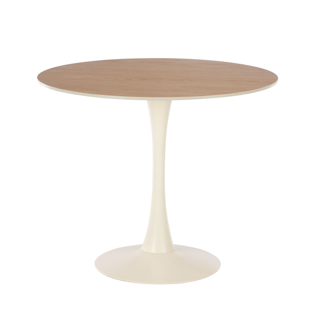 Mesa de comedor redonda beige holloway