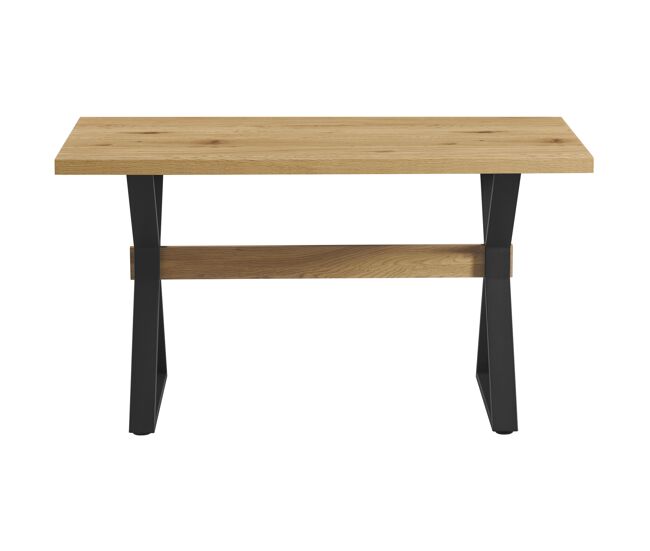 Mesa de comedor fija JACKSON roble y negro