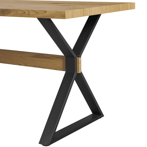 Mesa de jantar fixa JACKSON carvalho e preto