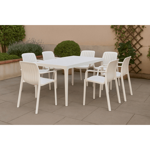 Cadeira de jardim LEA cor branco Cadeira de jardim LEA cor branco