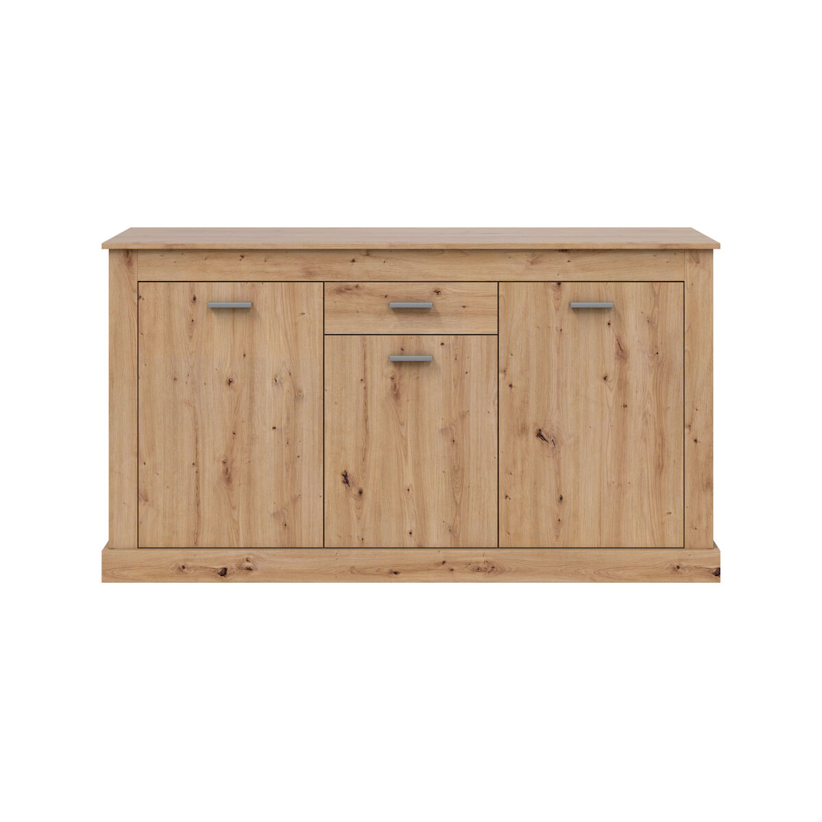 Aparador DACITE 158x87x40cm 3 puertas y 1 cajón Roble