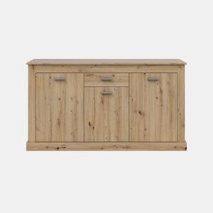 Aparador DACITE 158x87x40cm com 3 portas e 1 gaveta em carvalho