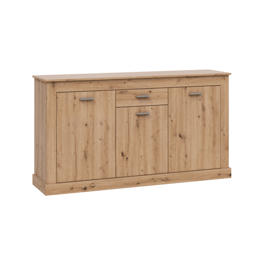 Aparador DACITE 158x87x40cm com 3 portas e 1 gaveta em carvalho