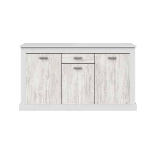 Aparador DACITE 158x87x40cm com 3 portas e 1 gaveta em branco Aparador DACITE 158x87x40cm com 3 portas e 1 gaveta em branco